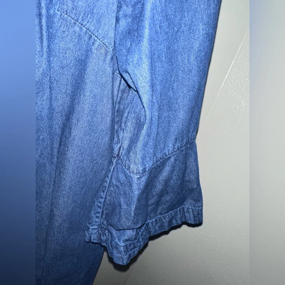 Draper James Chambray Ruffle Shift Dress - Picture 5 of 7